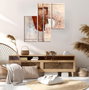 Wallity Set de 3 Pinturas Decorativas en Lienzo Multicolor MXA07
